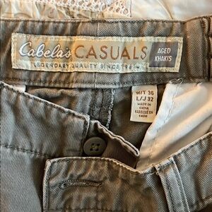 Cabela's Casuals Aged Khakis 36 x 32 Versatile Casual Wear